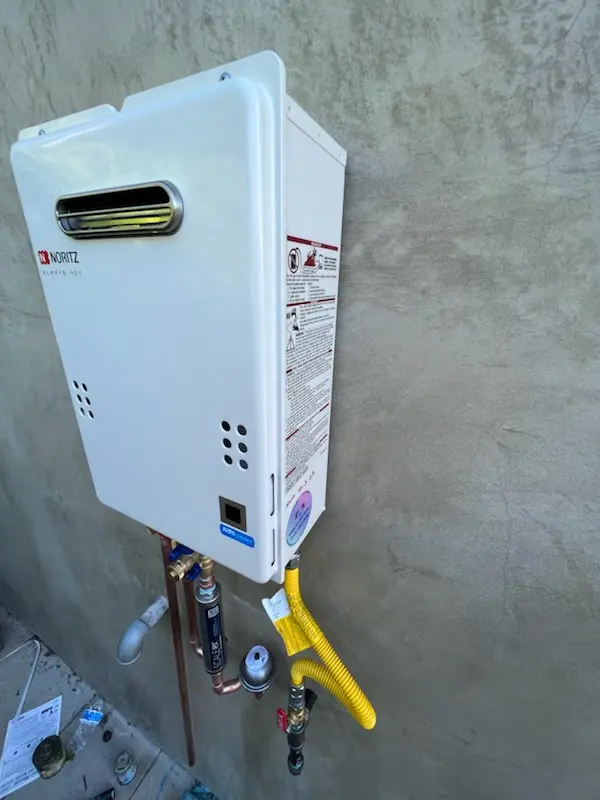 Tankless water heater installation for Melvin homes